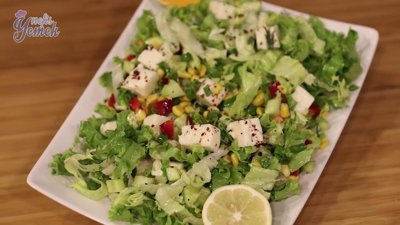 Peynirli salata tarifi