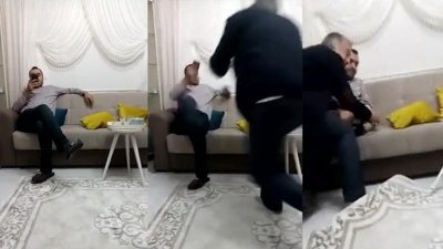 Kamyon kazası gibi çaydanlık şakası