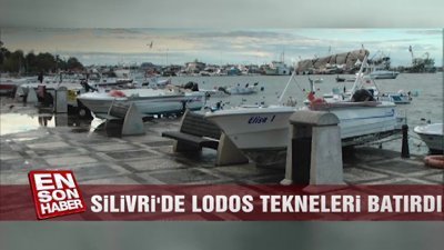 Silivri'de lodos tekneleri batırdı