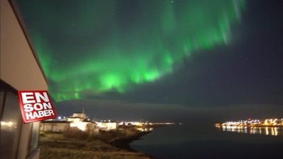 Kuzey ışıklarının büyüleyici görüntüsü