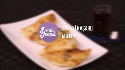 Sosisli kaşarlı milföy böreği tarifi