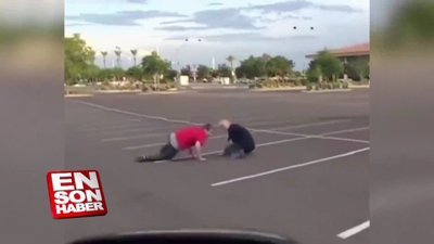 Tren kornasıyla insanları korkuttular