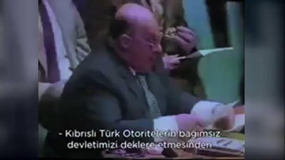 Denktaş'ın BM'de Kıbrıs Türklerinin davasını savunması