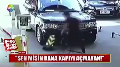Cinnet getirdi otomatik bariyeri hurdaya çevirdi