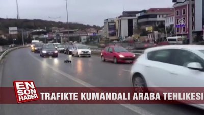Trafikte kumandalı araba tehlikesi