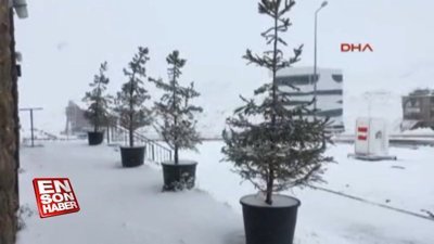 Erciyes'te kar kalınlığı 20 santime ulaştı