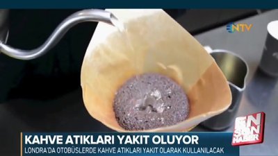 Otobüsler artık kahve atıkları ile çalışacak