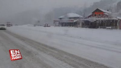 Doğu Karadeniz'de kar yağışı etkili oluyor