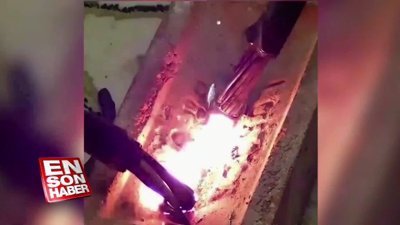 Elektrik akımı verilen ingiliz anahtarı eridi