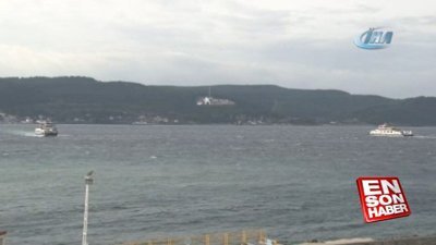Gökçeada feribot seferine fırtına engeli 