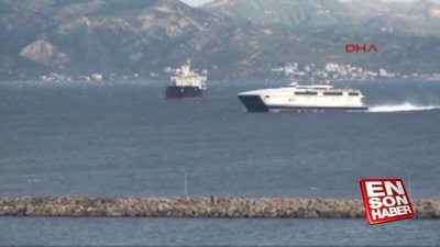 Lodos etkili oldu deniz otobüsü geri döndü