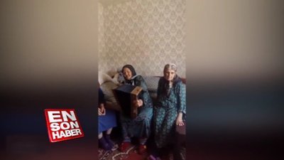 Akordiyonu büyük bir maharetle çalan teyze