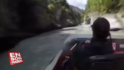 Vadide sürat motoruyla tehlikeli yolculuk