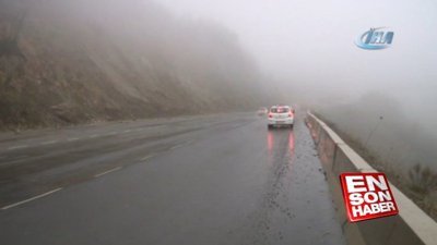 Zonguldak'ta sis ve yağmur etkili oldu 