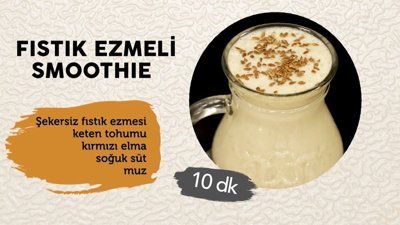 Fıstık ezmeli smoothie tarifi