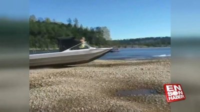 Tekneyi karadan geçirdiler