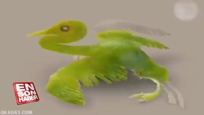 Meyve kabuklarından sanat