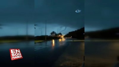 Alanya'da hortum korkuttu 