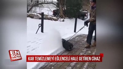 Kar temizlemeyi eğlenceli hale getiren cihaz