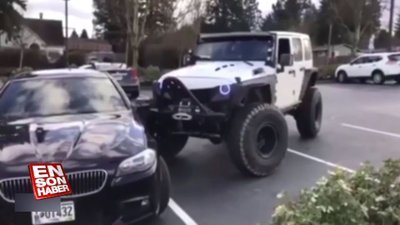 Kötü park eden sürücüye inanılmaz bir ders verdi