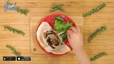 Kağıtta ıspanaklı levrek tarifi