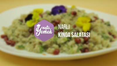 Narlı kinoa salatası