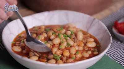 Güveçte Etli Kuru Fasulye Tarifi