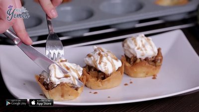 Baklava Çanağında Elma Tarifi