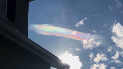 Ender görülen gökkuşağı bulutu