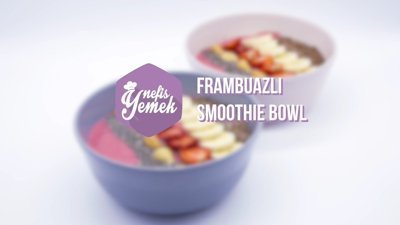 Frambuazlı smoothie bowl