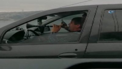 Zurnalı trafik canavarı kamerada