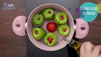 Zeytinyağlı Biber Dolması Tarifi