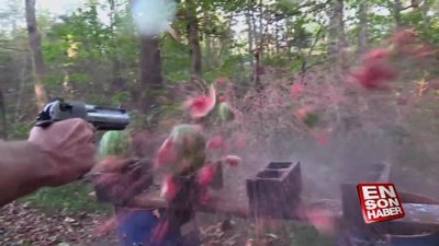 Desert Eagle ile karpuza ateş etmek