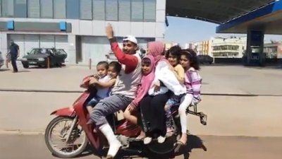 8 kişilik ailenin motosiklet yolculuğu