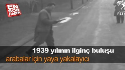 1939 yılının ilginç buluşu arabalar için yaya yakalayıcı