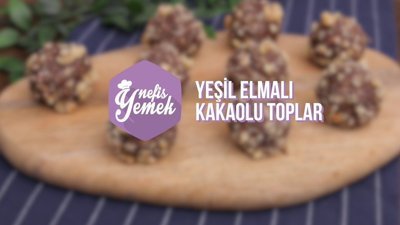 Yeşil Elmalı Kakaolu Toplar Tarifi