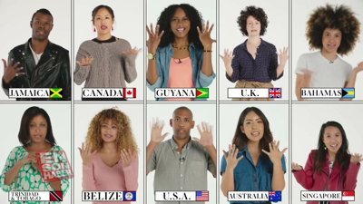 70 farklı ülkeden insanlar 1'den 10'a kadar sayıyor