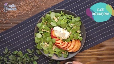 Şeftalili Semizotu Salatası Tarifi