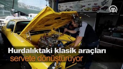 Hurdalıktaki klasik araçları servete dönüştürüyor