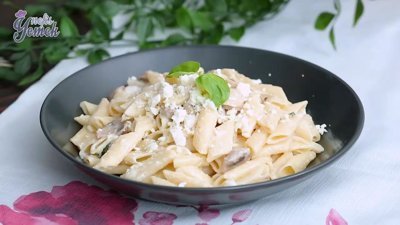 Kremalı Mantarlı Penne Tarifi