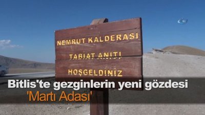 Bitlis'te gezginlerin yeni gözdesi 'Martı Adası'