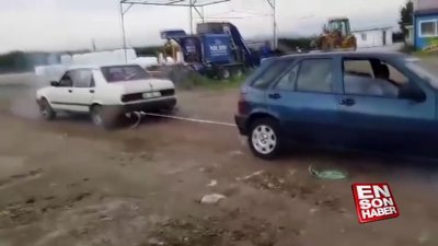 Tofaş ve Tipo halat çekme yarışı