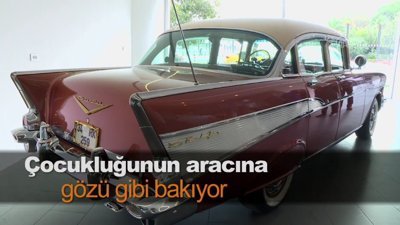 Çocukluğunun aracına gözü gibi bakıyor