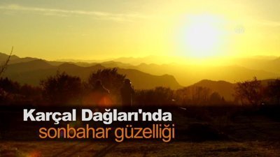 Karçal Dağları'nda sonbahar güzelliği