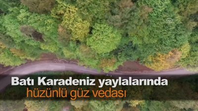 Batı Karadeniz yaylalarında hüzünlü güz vedası