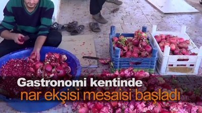 Gastronomi kentinde nar ekşisi mesaisi başladı
