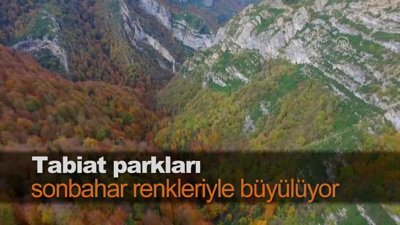 Tabiat parkları sonbahar renkleriyle büyülüyor