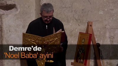 Demre'de 'Noel Baba' ayini