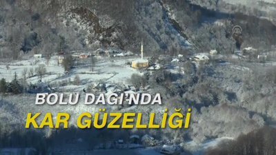 Bolu Dağı'nda kar güzelliği
