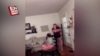 Görünmezlik şakası küçük kızı korkuttu